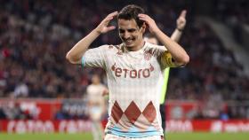 Wissam Ben Yedder, durante un partido con el Mónaco durante la temporada 2022/23.