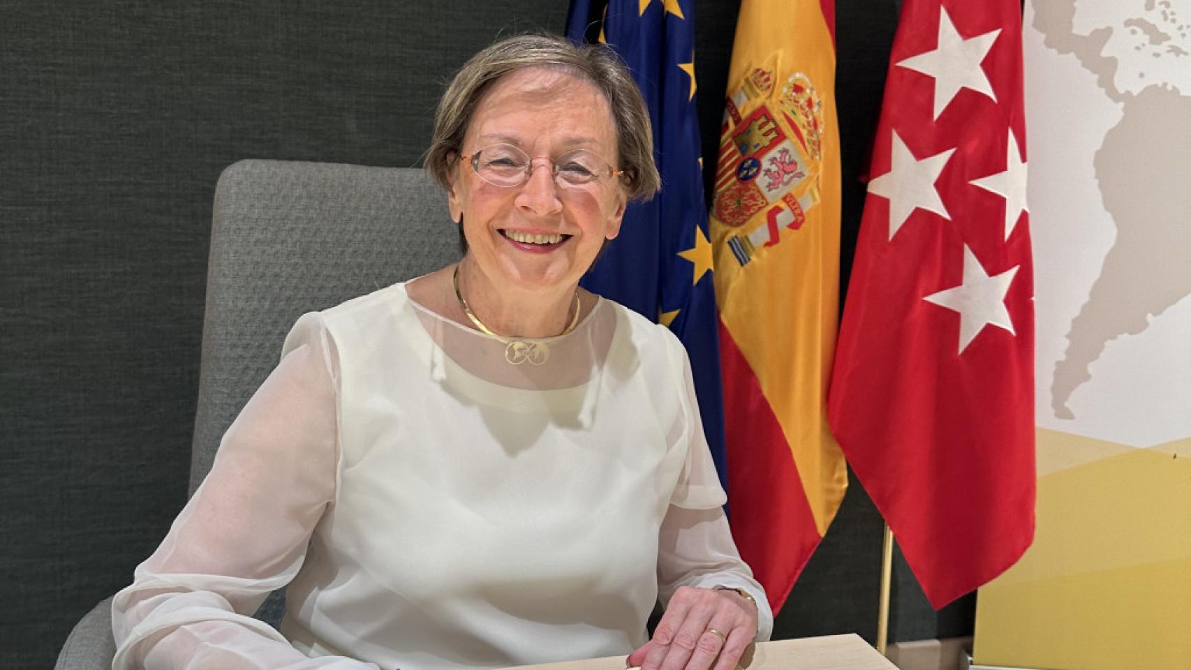 Catherine Bosshart, presidenta de BPW-International, durante su visita a Madrid.