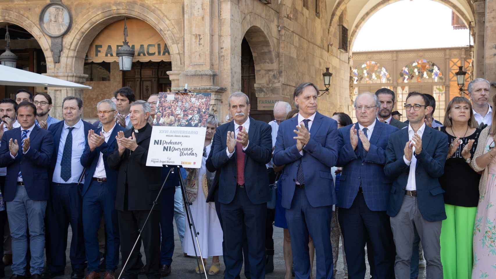 Homenaje a Miguel Ángel Blanco en la Plaza Mayor de Salamanca