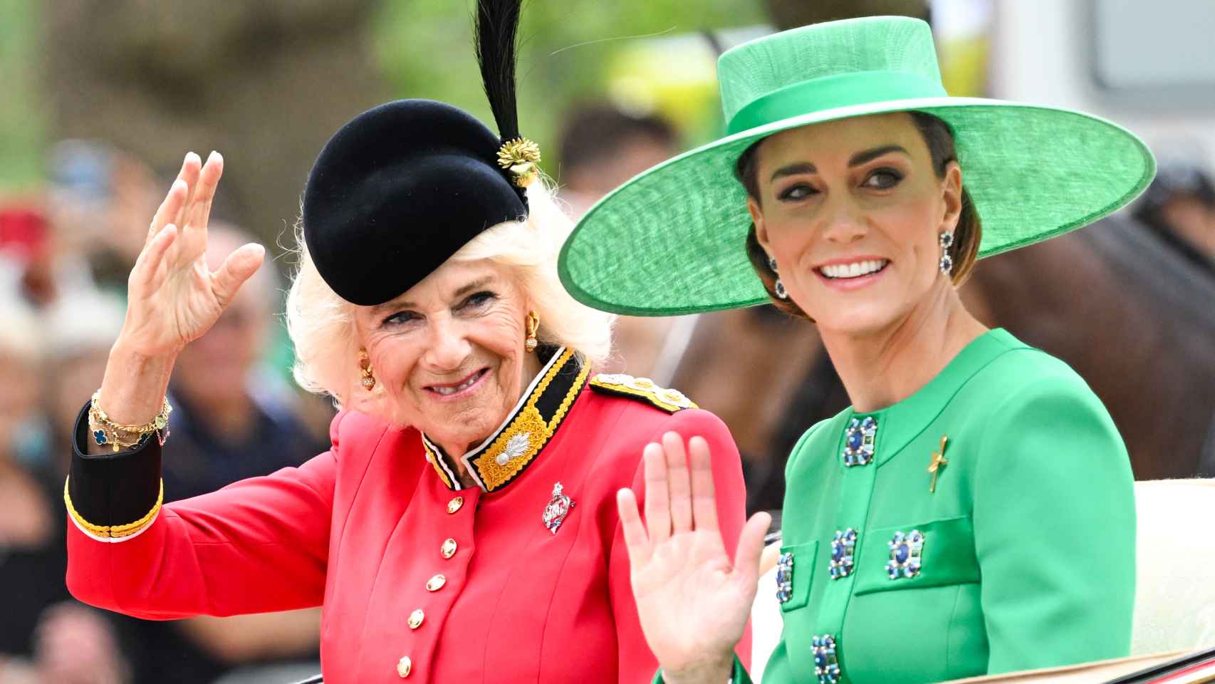 La reina Camila y Kate Middleton, en el Trooping the colour.