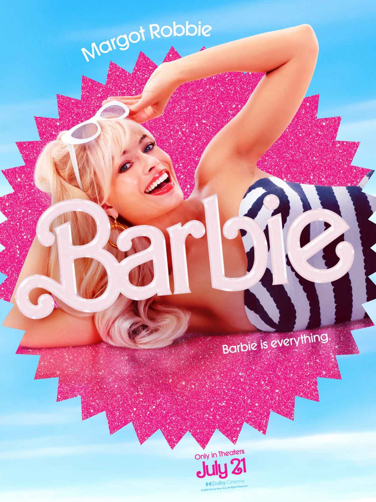 Margot Robbie, en la imagen promocional de 'Barbie'.