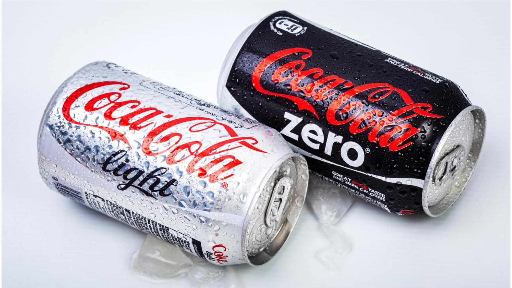 Latas de CocaCola Ligth y CocaCola Zero