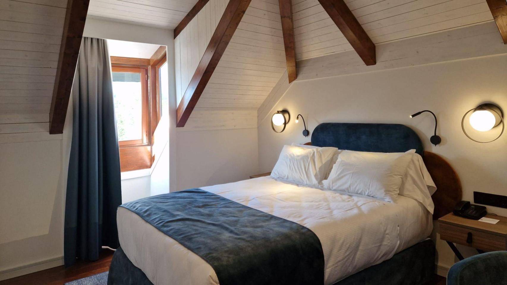 Una de las habitaciones del nuevo balneario de Guitiriz