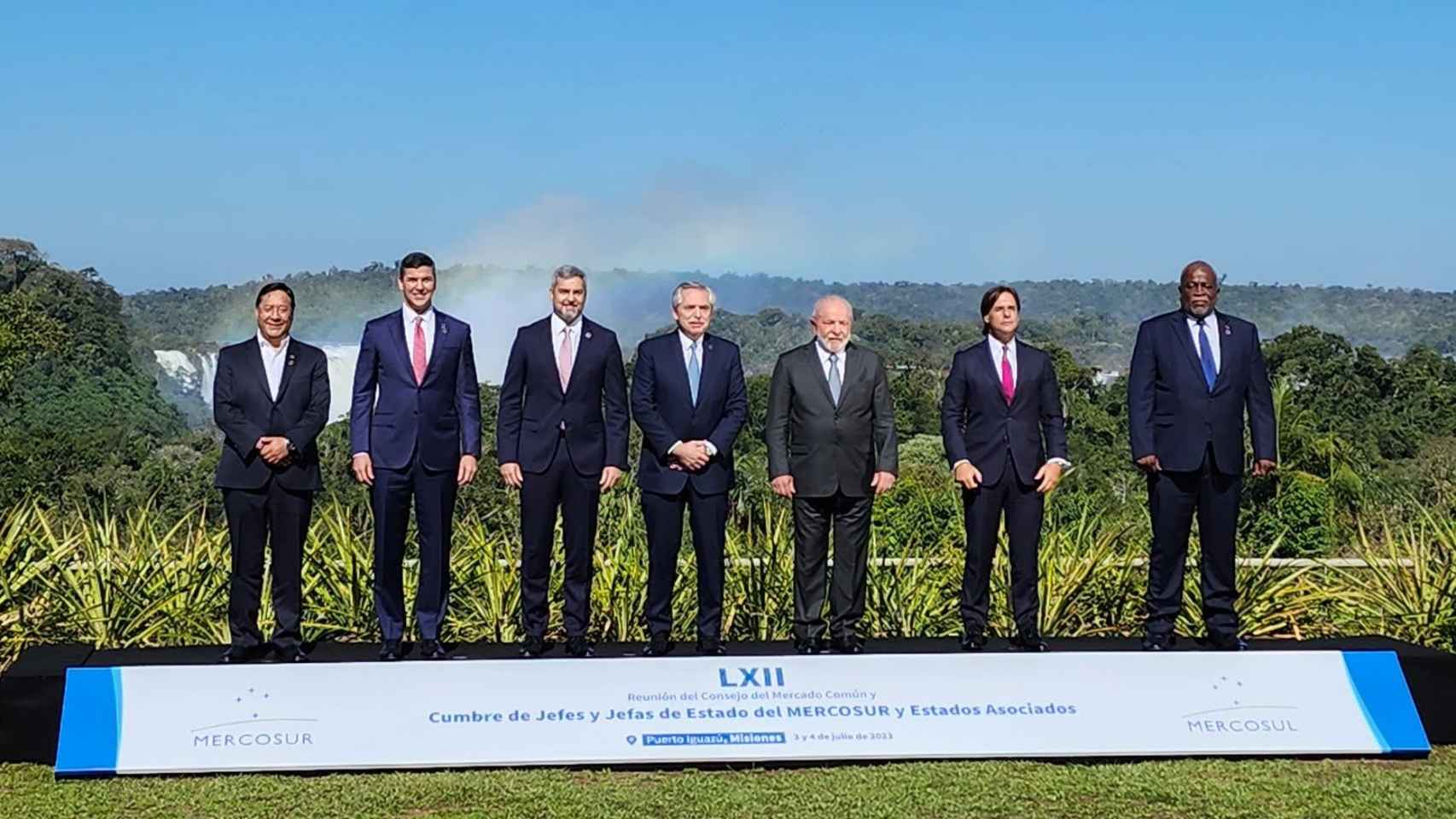 Foto de familia de los presidentes del Mercosur