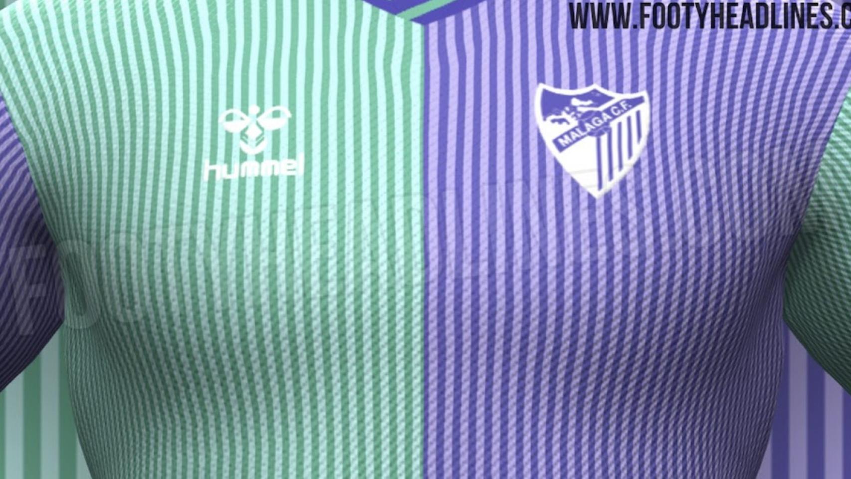 La que sería la tercera camiseta del Málaga CF