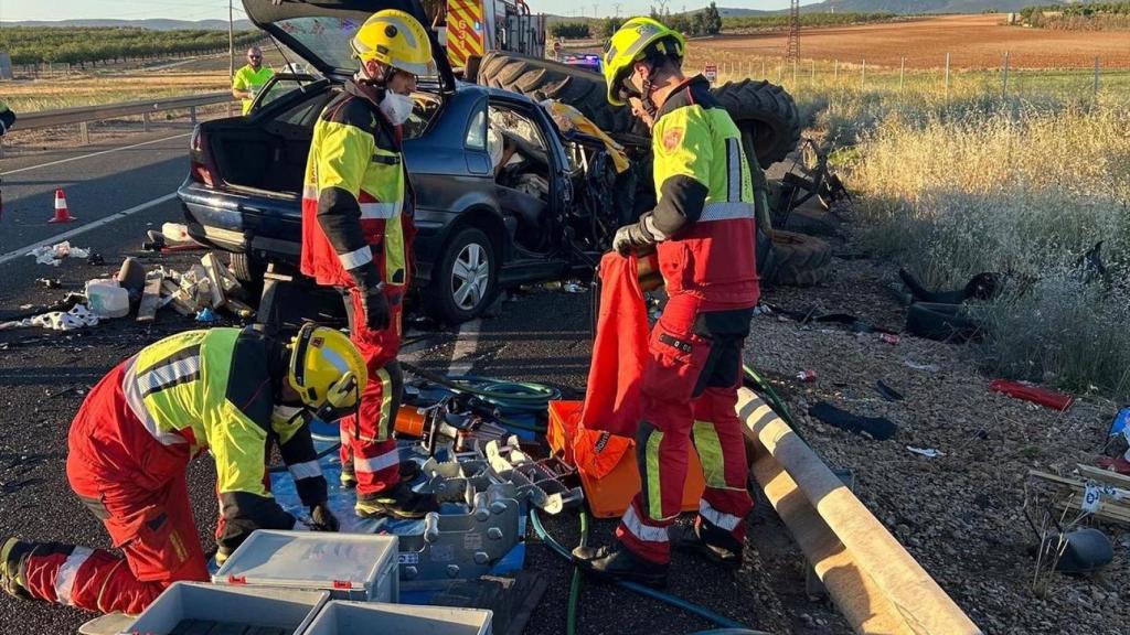 Los Bomberos del Consorcio Provincial intervienen en el lugar de los hechos