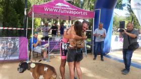 Javi, Raquel y su perro Chulo