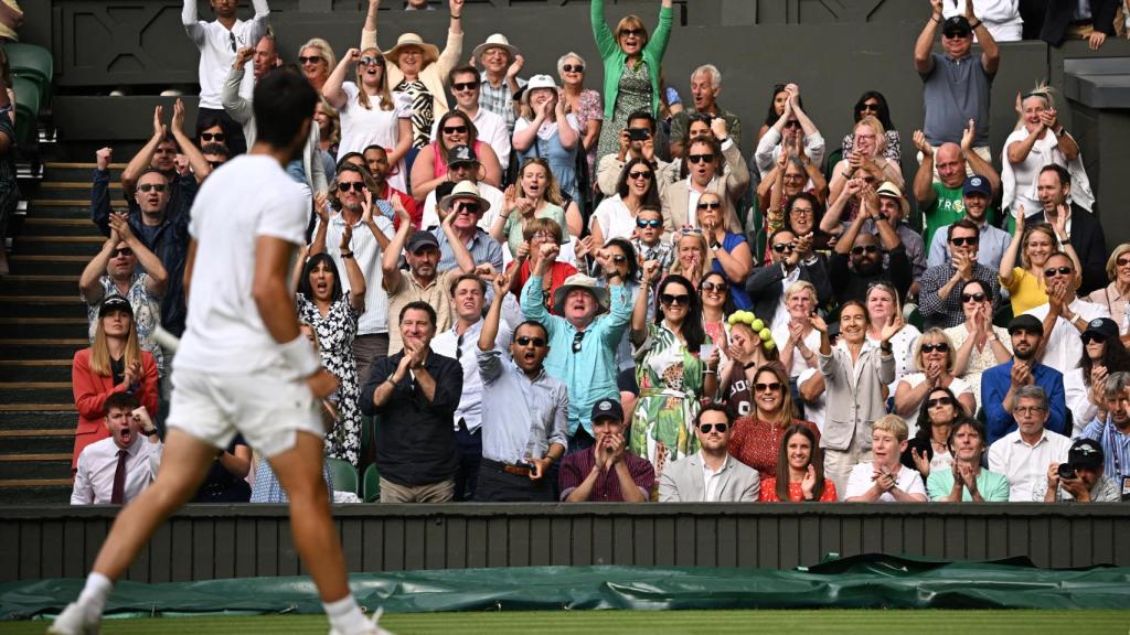 Carlos Alcarz, en la final de Wimbledon 2023