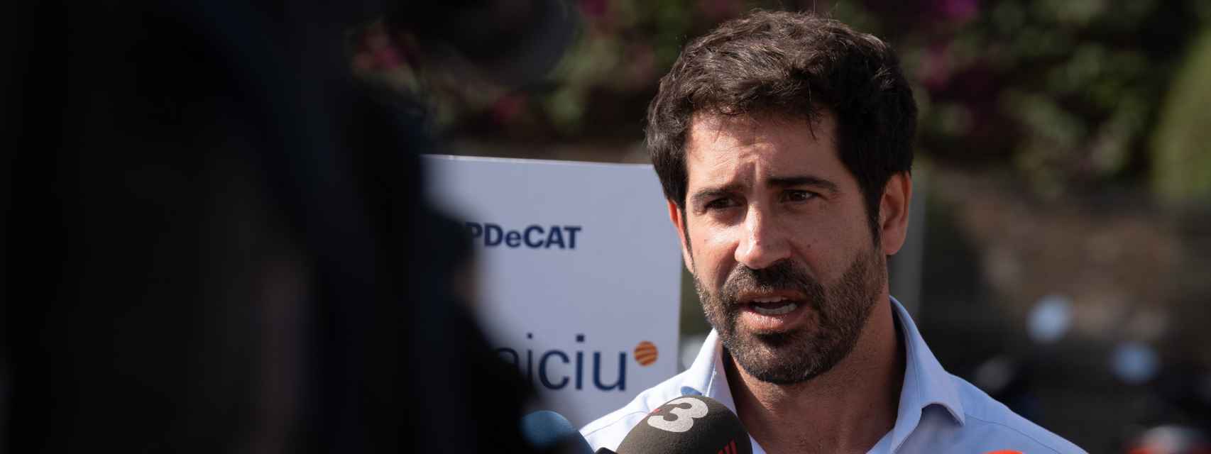Roger Montañola, atiende a los medios de comunicación, a 10 de julio de 2023, en Barcelona