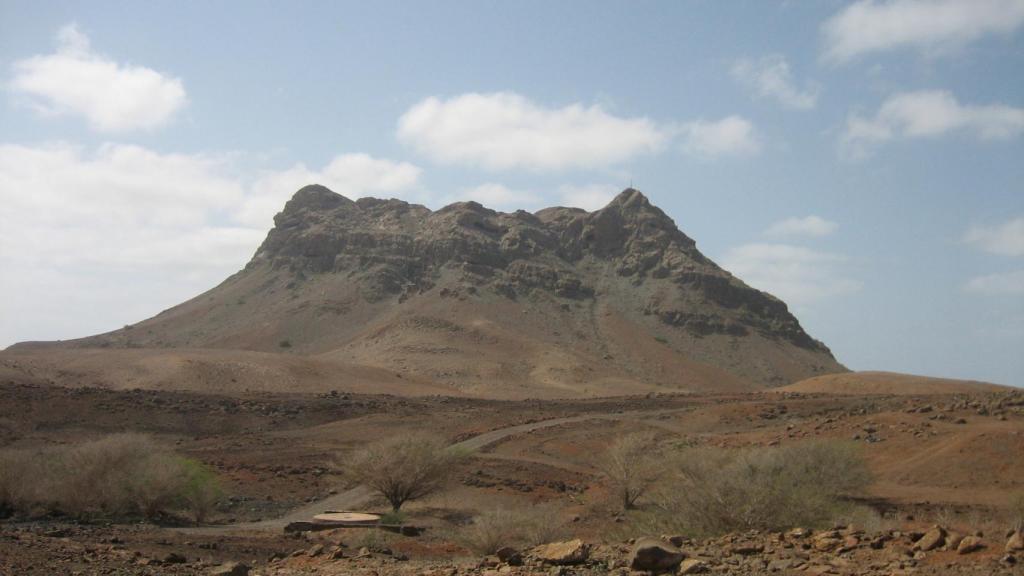 Paisaje de montaña en Cabo Verde.