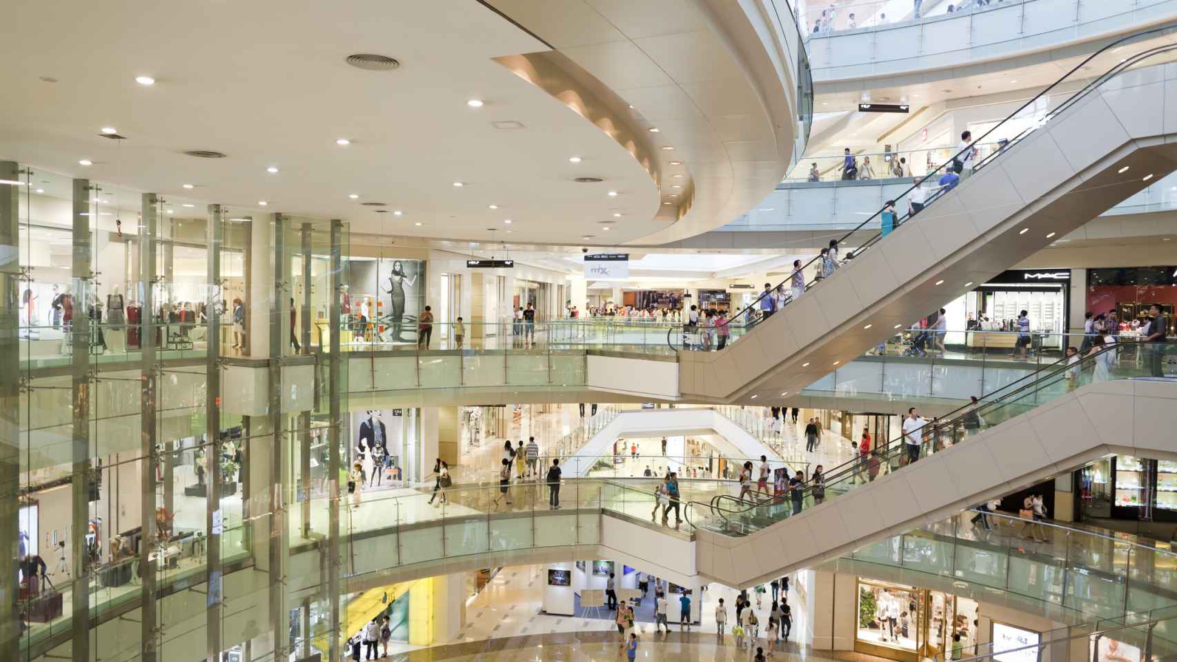 Imagen de archivo de un centro comercial en Europa.