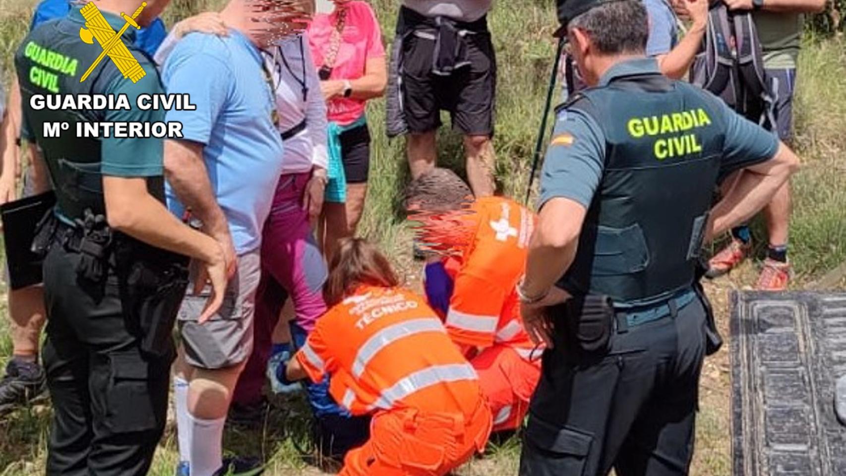 El rescate de una senderista en la provincia de Burgos