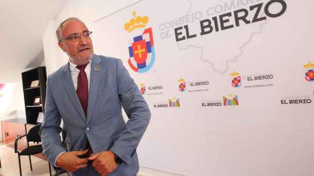 Olegario Ramón tras ser nombrado nuevo presidente del Consejo Comarcal del Bierzo, este lunes.
