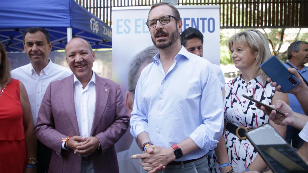 El senador Javier Maroto durante su intervención en Zamora, este lunes.