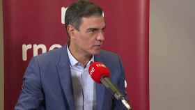 El presidente del Gobierno y candidato del PSOE al 23-J, Pedro Sánchez, este lunes en RNE.