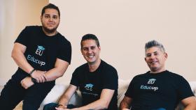 Los fundadores de EducUp: Carlos Raul, Yusnier Viera y Yamel Barroso.