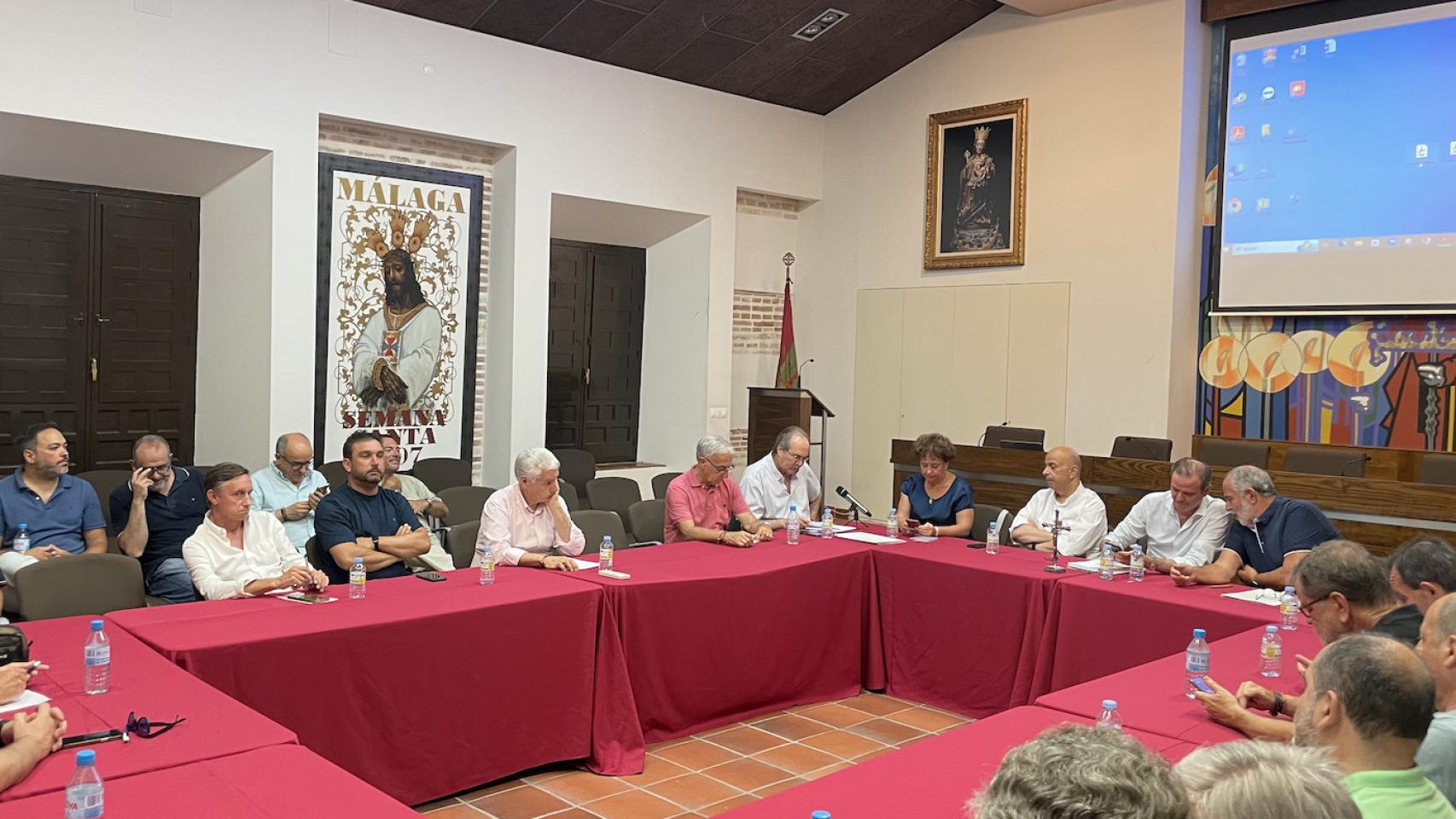 Reunión este lunes de la Junta de Gobierno de la Agrupación de Cofradías de Semana Santa de Málaga.