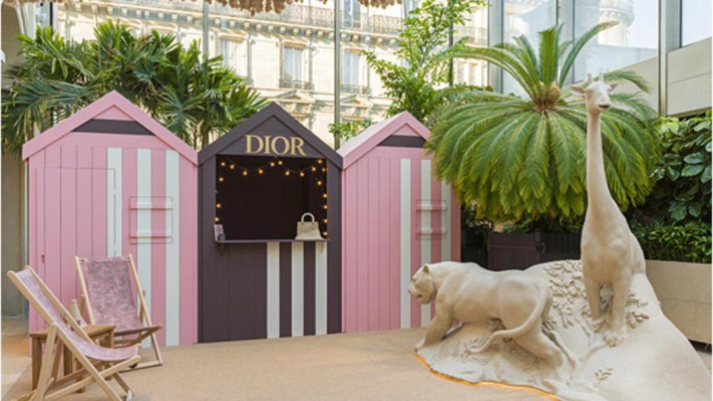 Detalle del pop-up de Dior.