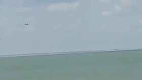 Un avión ruso se estrella en el mar de Azov