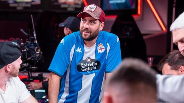 Juan Maceiras durante el torneo con la camiseta del Dépor.