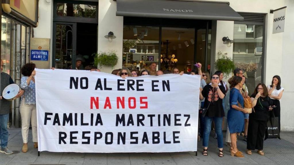Protesta de Nanos en A Coruña.