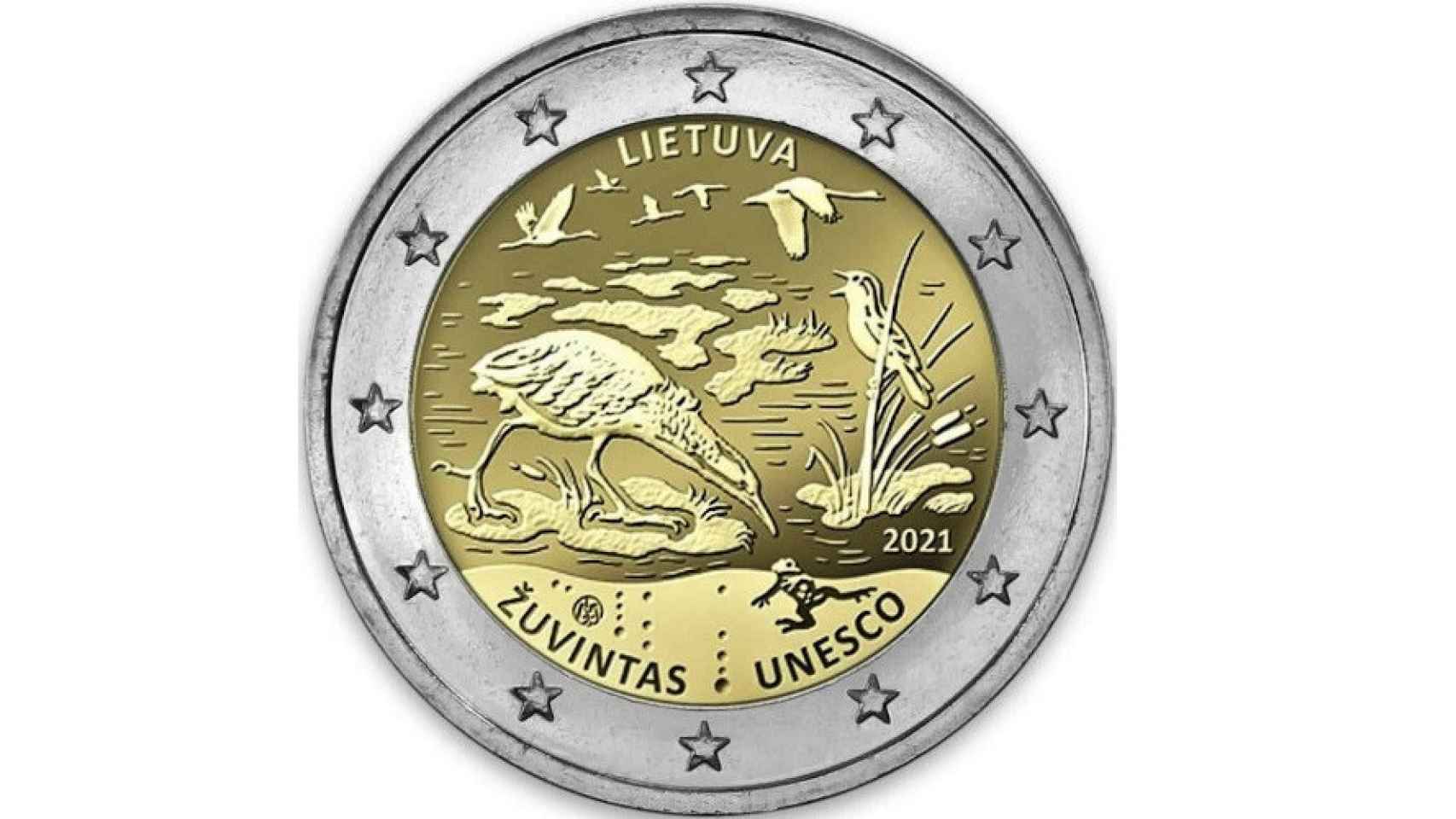 Moneda de dos euros de Lituania que vale miles de euros.