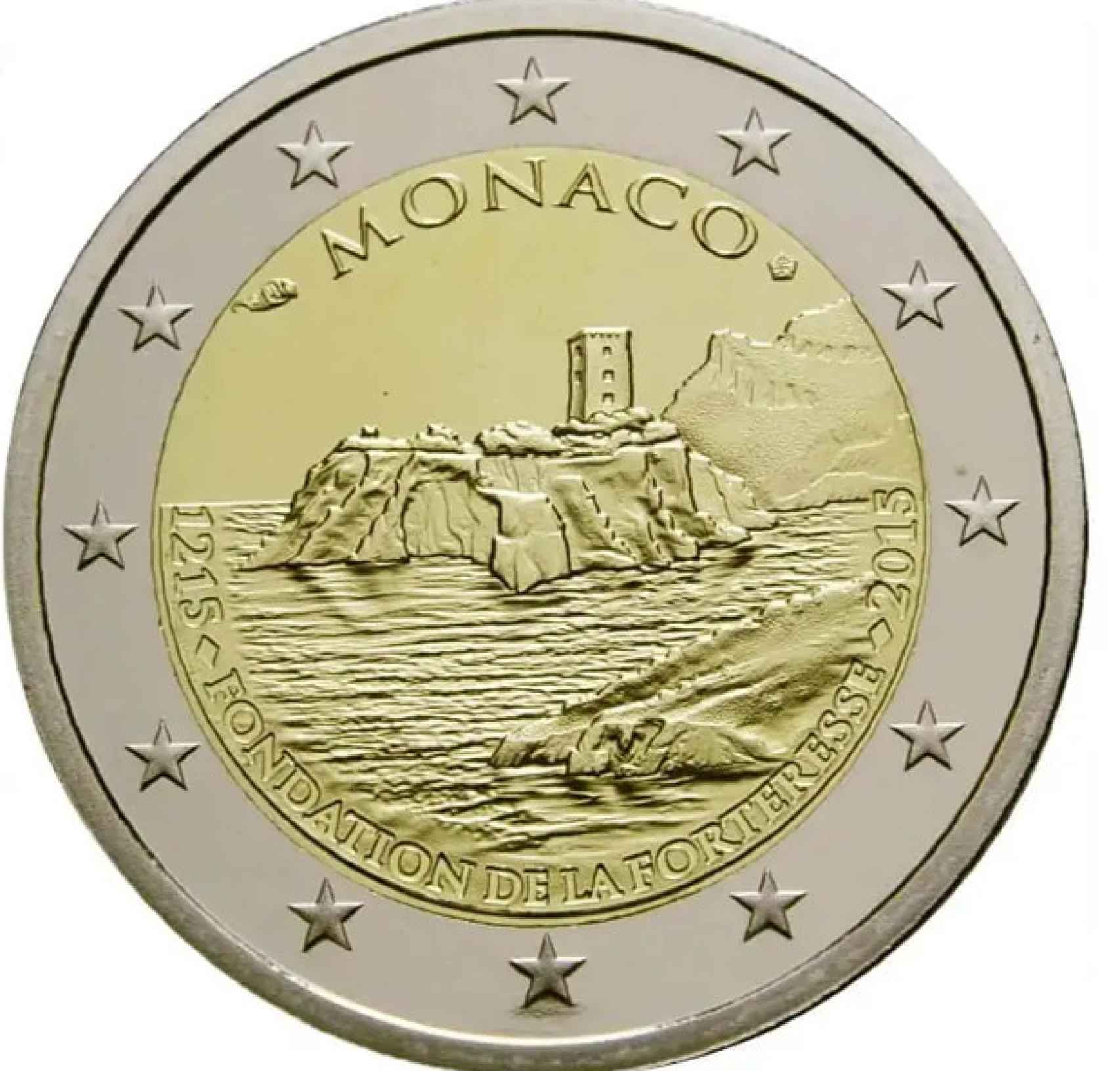 Moneda de Mónaco del año 2015.