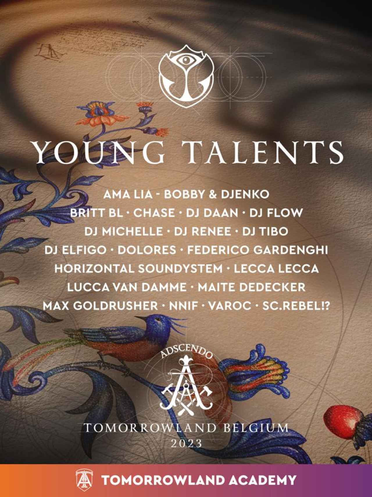 Cartel de 'Young Talents' de Tomorrowland