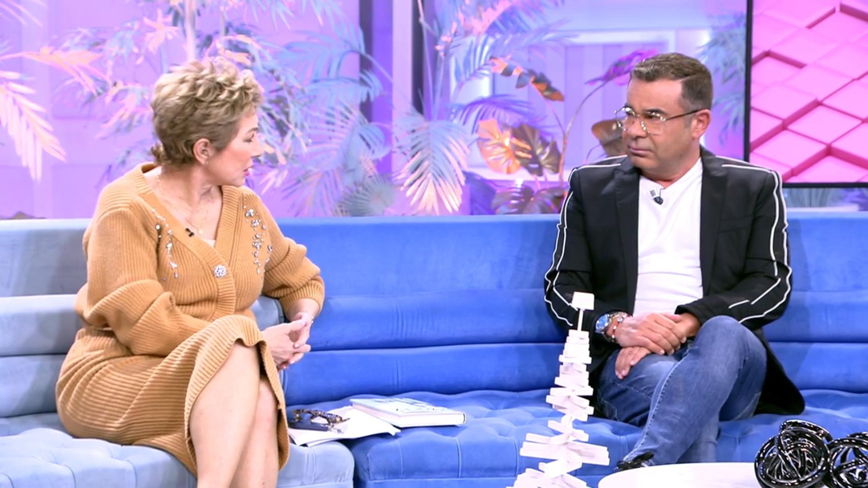 Ana Rosa Quintana y Jorge Javier Vázquez en 'El programa de Ana Rosa'.