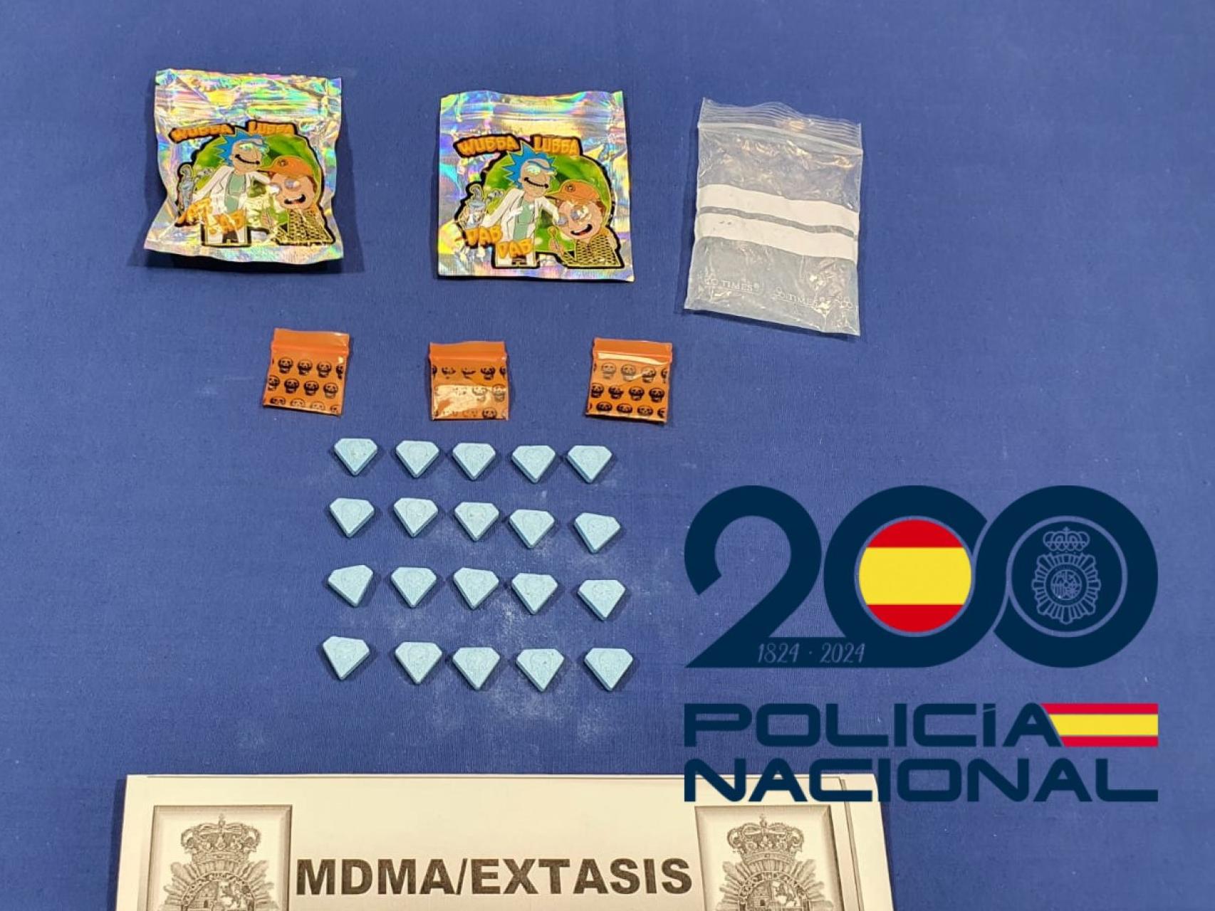 Cazado con 20 pastillas de éxtasis en su ropa interior
