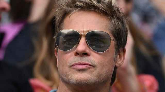 Brad Pitt en la final de Wimbledon.