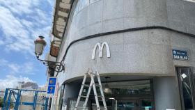 Así luce el logo de McDonald’s en su nuevo local de Los Cantones.
