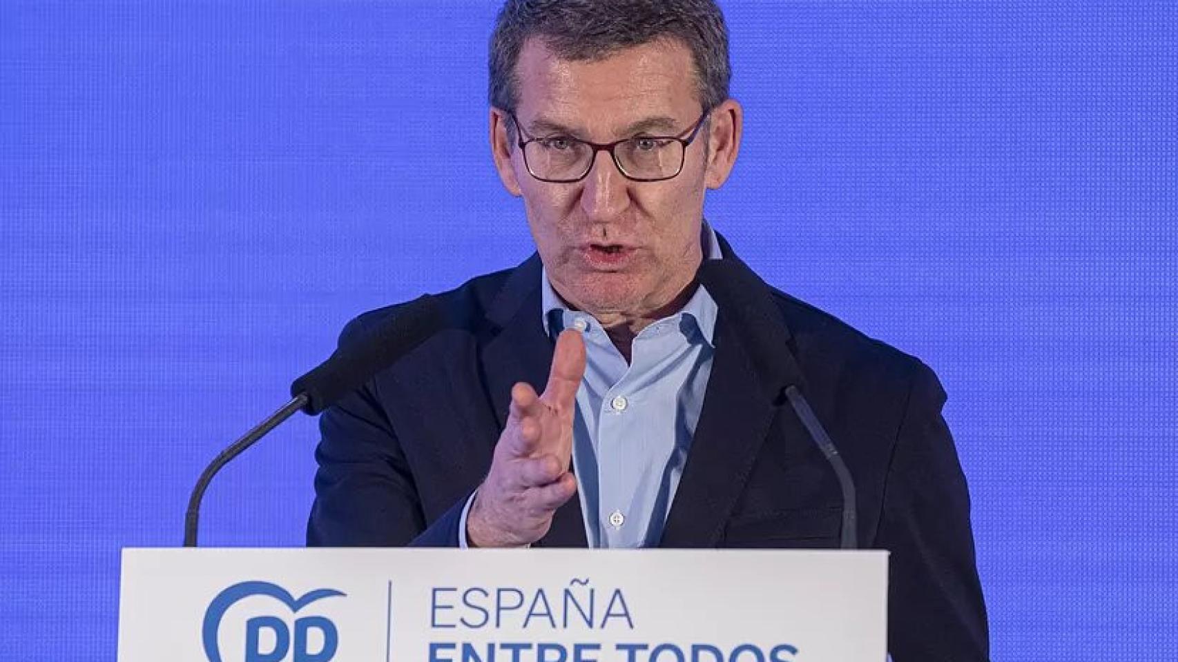 El presidente del Partido Popular Alberto Nuñez Feijóo.