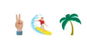 El símbolo de la victoria, el surf y una palmera son los emojis que representan al nuevo cóctel de La Whiskería.