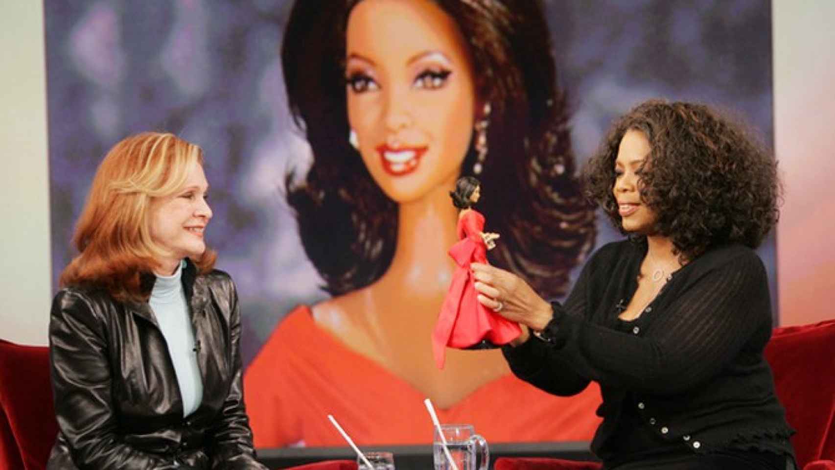 Barbara Handler y Oprah Winfrey, en una entrevista.