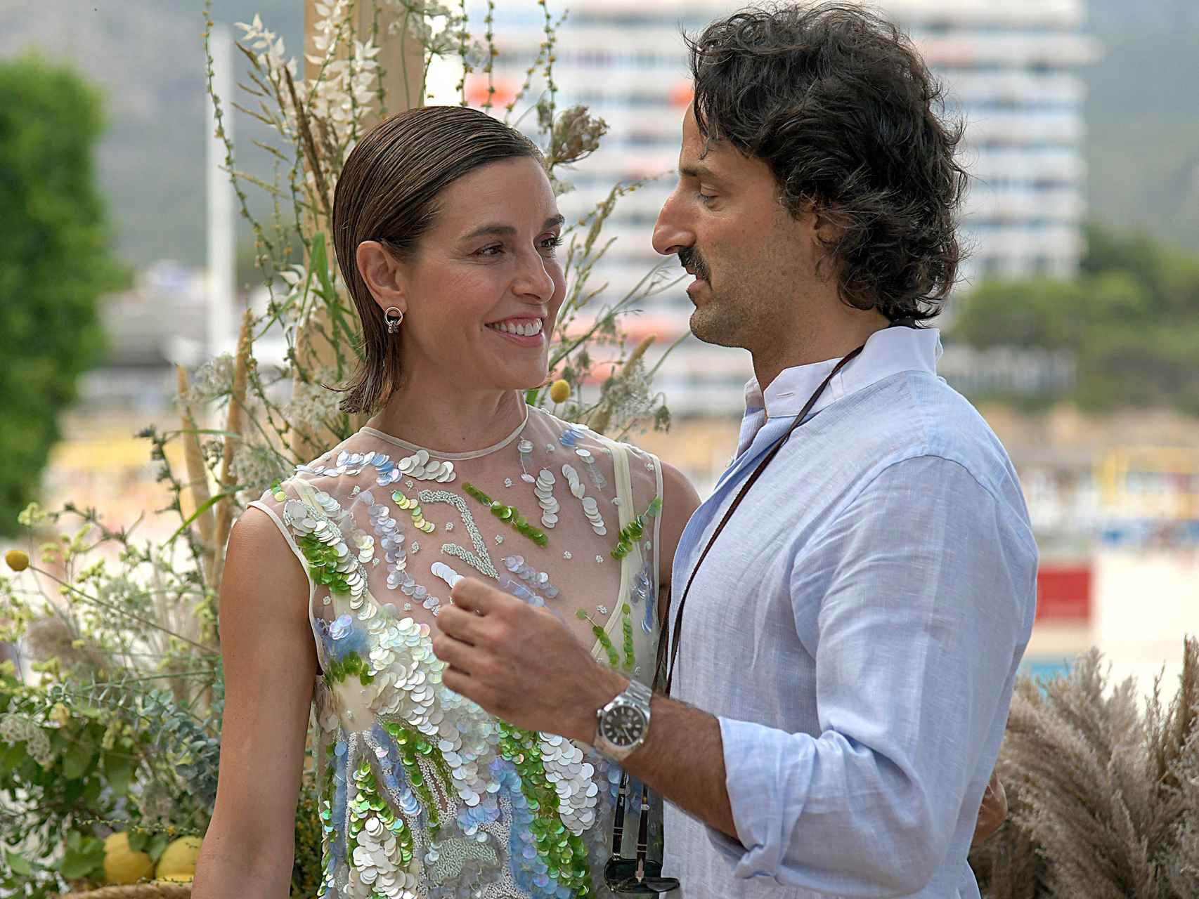 Raquel Sánchez Silva con Matías Dumont en su último evento público en Mallorca.