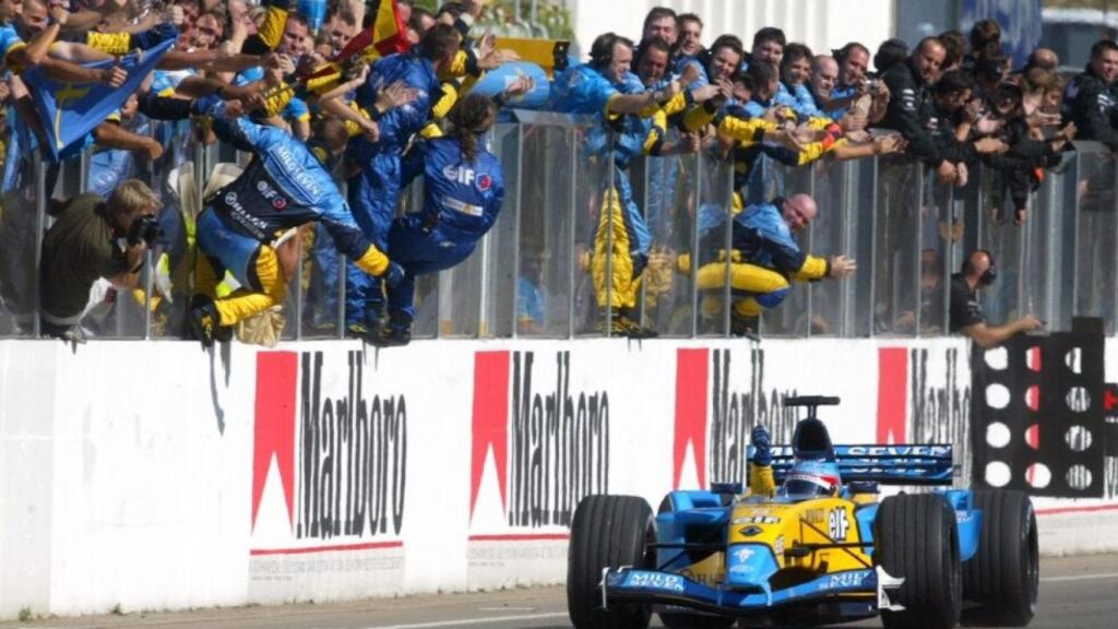 La primera victoria de Fernando Alonso en la F1, en el Gran Premio de Hungría 2003