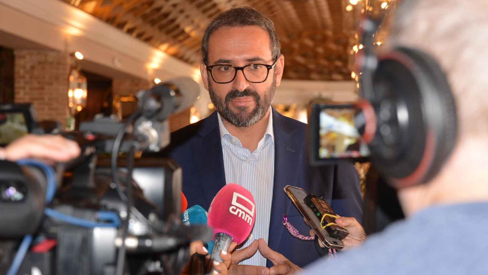 Sergio Gutiérrez, este jueves ante los medios de comunicación