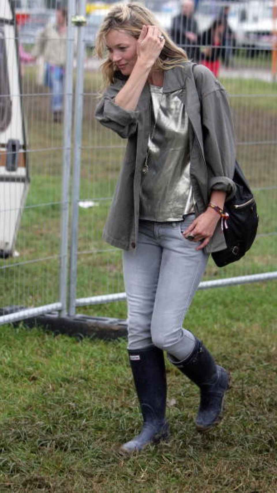 Kate Moss con las botas Hunter.