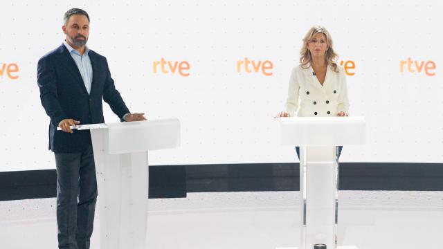 Santiago Abascal y Yolanda Díaz.