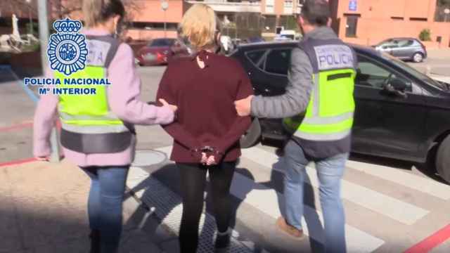 La mujer detenida por el asesinato de un marino mercante en Villa de Vallecas (Madrid).