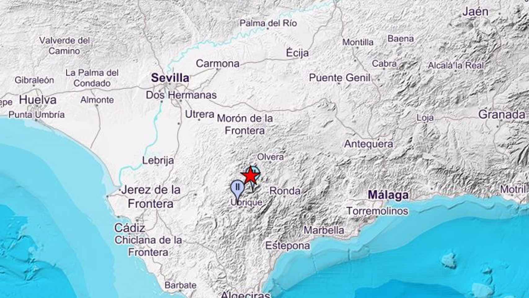 Registrado un terremoto de 3,5 con epicentro en Algodonales.