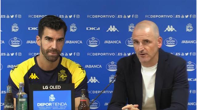 Germán Parreño y Fernando Soriano este jueves en la rueda de prensa