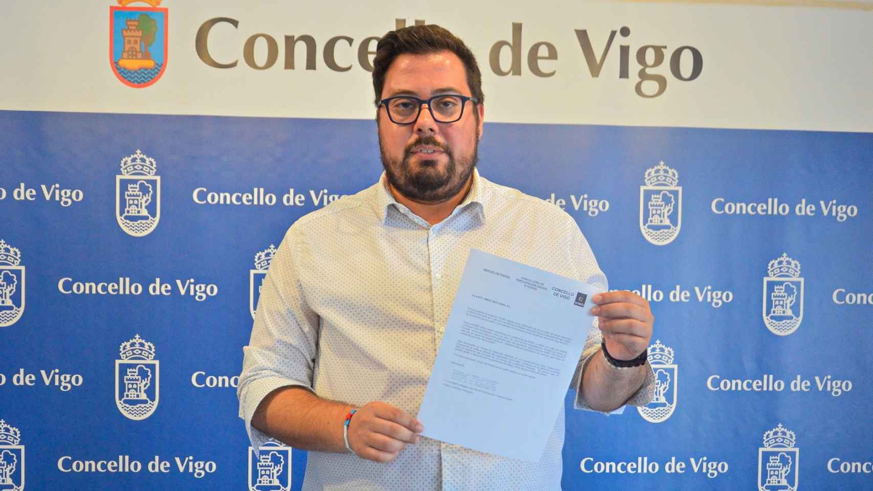 El voceiro del BNG de Vigo, Xabier Pérez Igrexas.