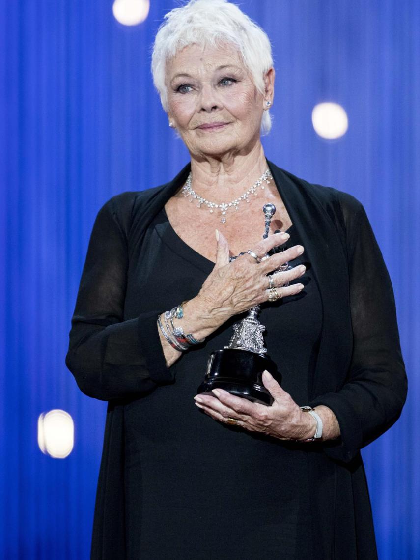 Judi Dench en el Festival de San Sebastián.