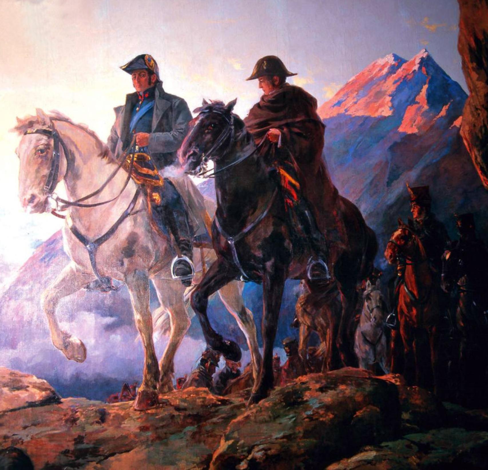 Paso de San Martín y el Ejército Libertador por los Andes.