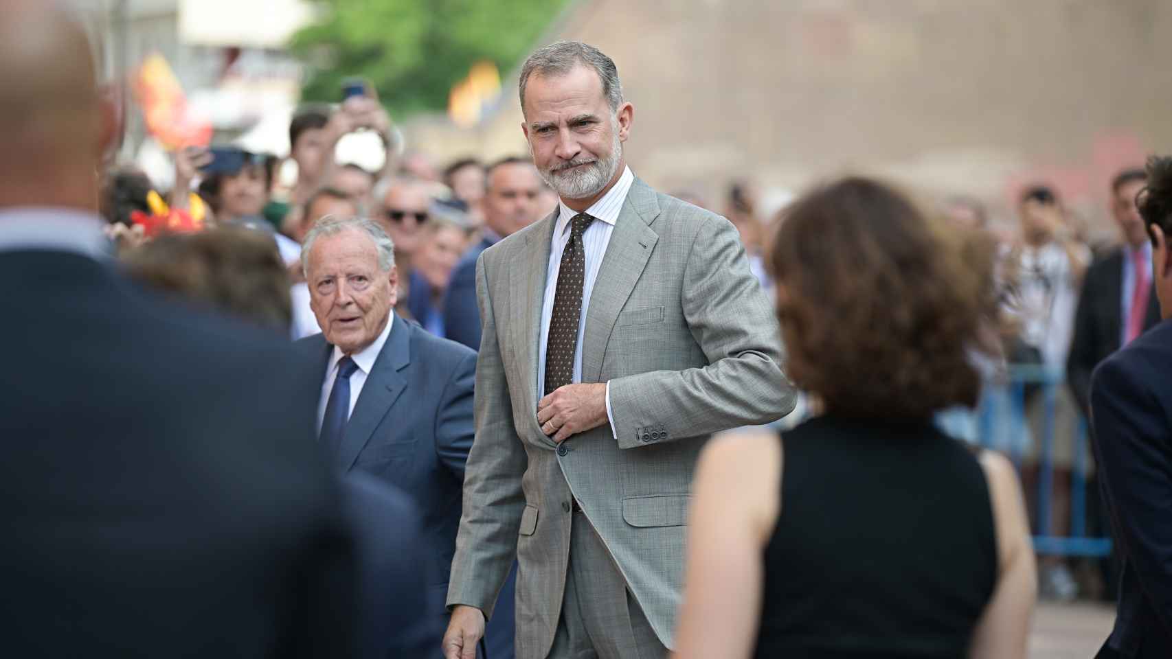 El Rey Felipe, el pasado 17 de junio, antes de presidir la tradicional corrida de toros de la Beneficiencia en Las Ventas.