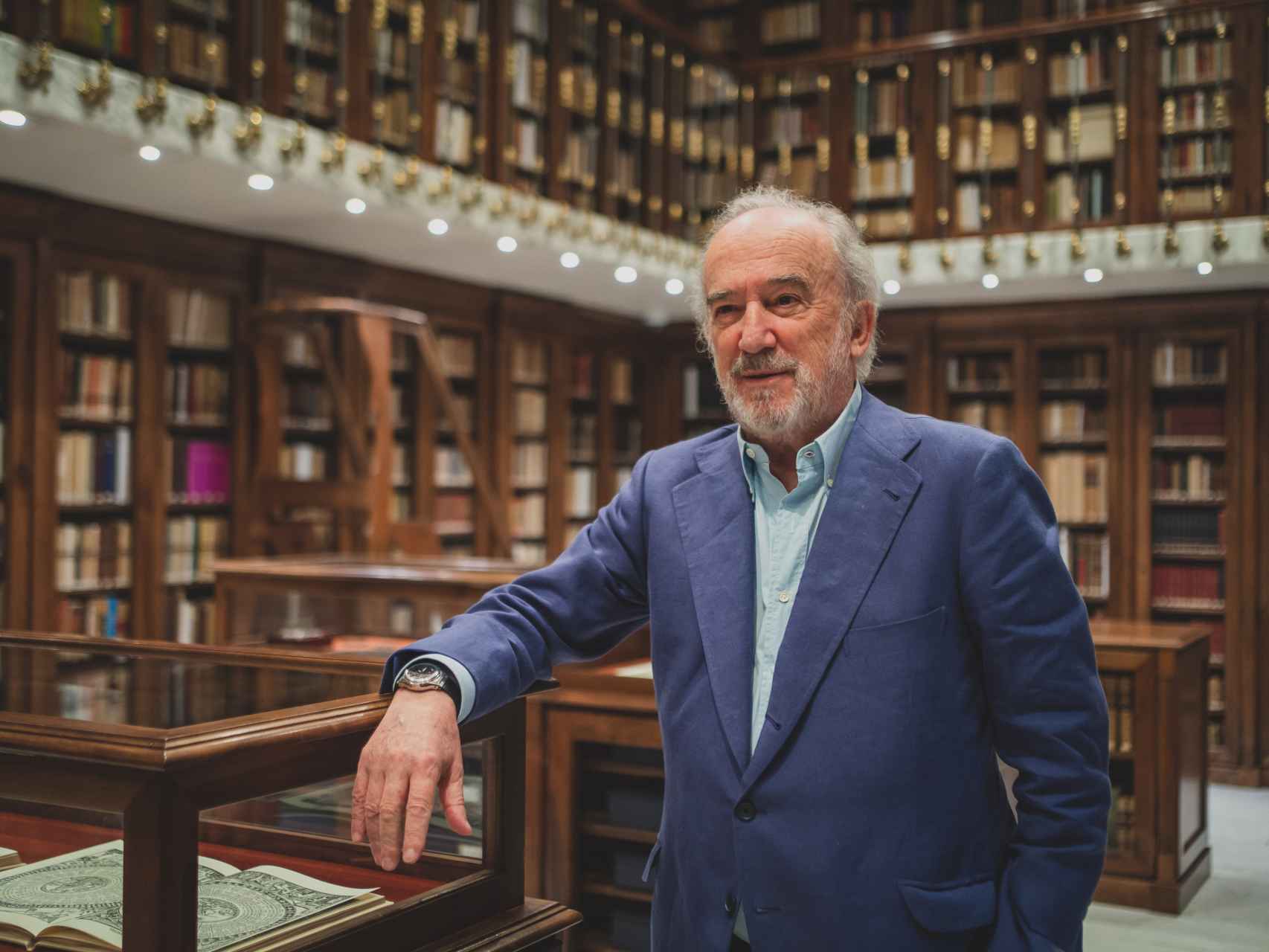 Muñoz Machado, en la biblioteca de la RAE.