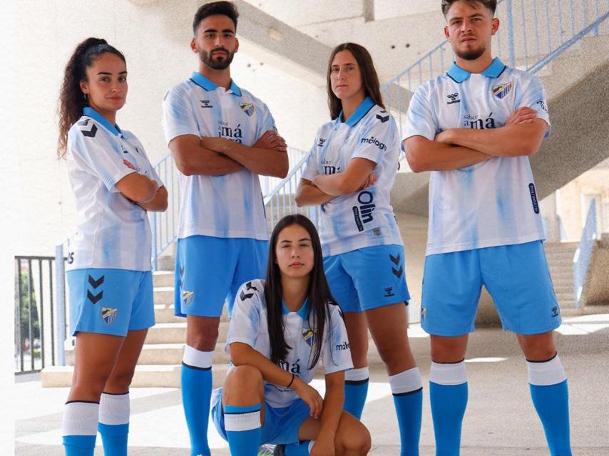 La primera equipación del Málaga CF