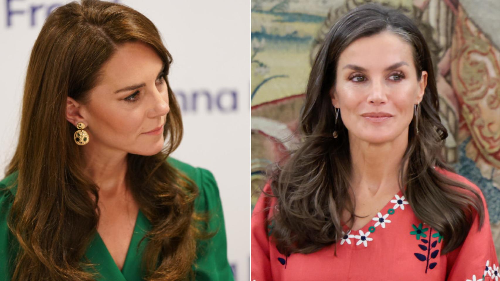 Con su nuevo peinado, según los expertos, la reina Letizia consigue una imagen similar a la de Kate Middleton.